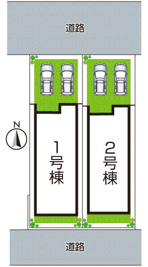 神戸市須磨区白川台　第4期　新築一戸建ての区画図|全2区画