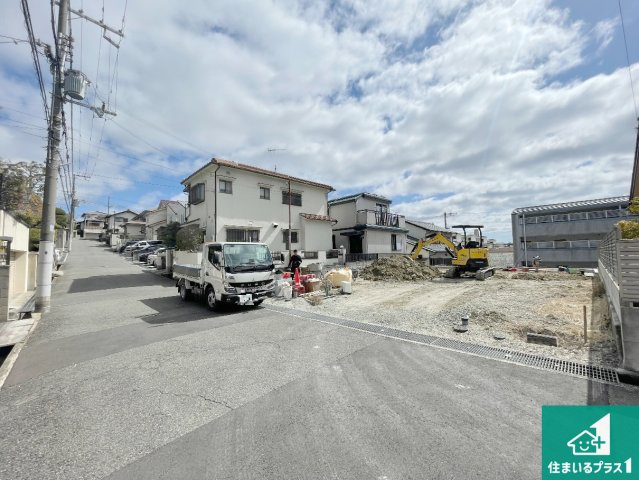 神戸市須磨区白川台　第4期　新築一戸建ての前面道路含む現地写真|周辺は落ち着いた街並みの住宅地！子育てがしやすい住環境です！まだ未完成ですが、現地でしかわからない事もございます。是非一度ご覧ください。