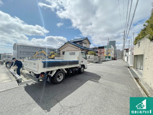 神戸市須磨区白川台　第4期　新築一戸建ての前面道路含む現地写真|周辺は落ち着いた街並みの住宅地！子育てがしやすい住環境です！まだ未完成ですが、現地でしかわからない事もございます。是非一度ご覧ください。