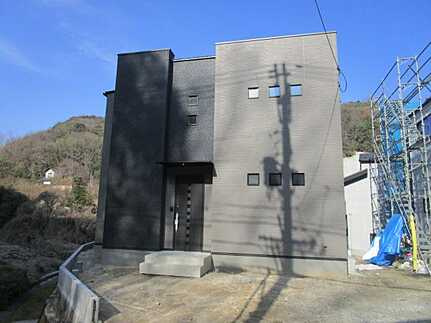 安佐南区上安７丁目の前面道路含む現地写真
