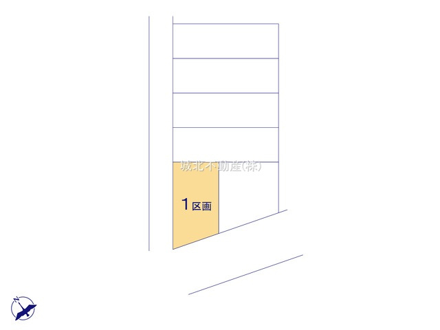 杉並区宮前2丁目 全6区画1区画の区画図|100.00㎡