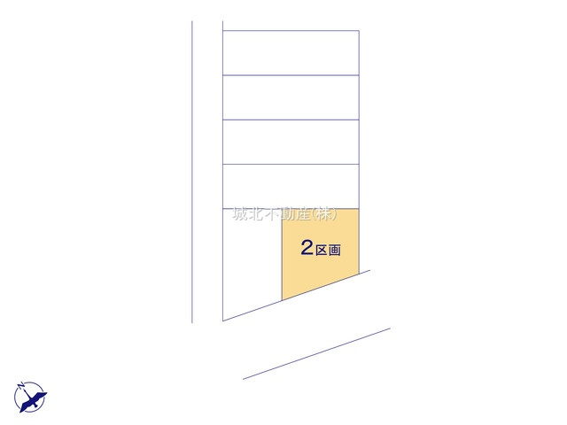 杉並区宮前2丁目 全6区画2区画の区画図|100.00㎡