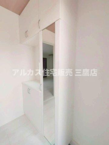京王線 つつじヶ丘駅 18分 新築戸建 三鷹市中原4丁目の玄関