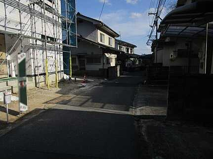 安佐南区上安７丁目の前面道路含む現地写真