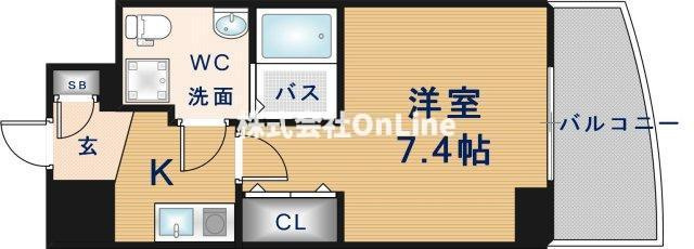 セレニテ桃谷の間取り