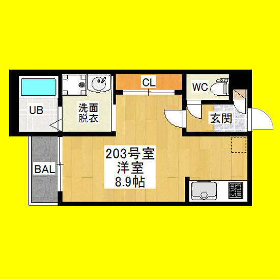 GRANDTICスリジエ　名古屋市賃貸　仲介手数料無料の間取り