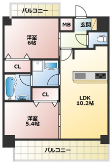 【間取り】 | プレサンス梅田北デイズ