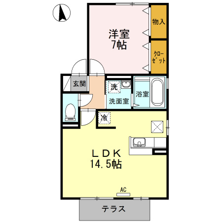 リビングタウン江戸屋敷　E棟の間取り