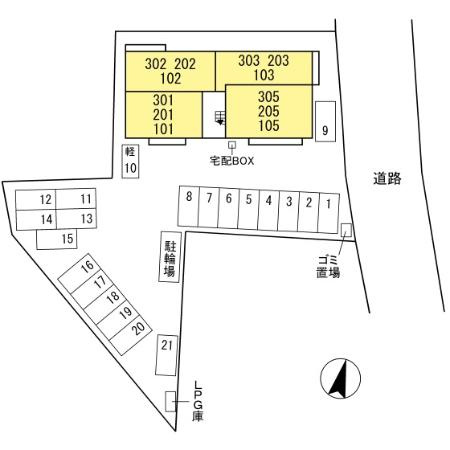 D-room Raffineの区画図