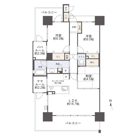 アルファステイツ桜町Ⅲの間取り