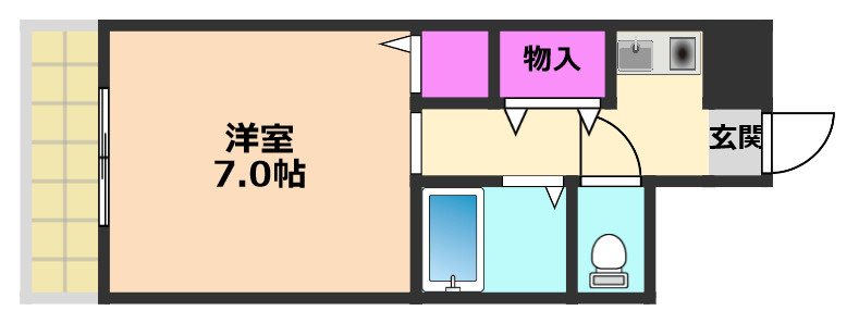 アプレシオ西冠Ⅱの間取り