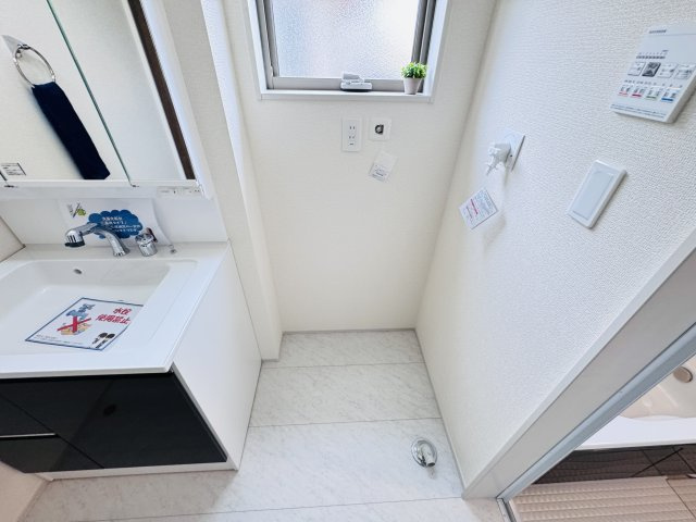 三郷市早稲田７丁目新築戸建（早稲田７丁目２期）のランドリースペース|洗濯機置き場・乾燥機用ガス栓つき
