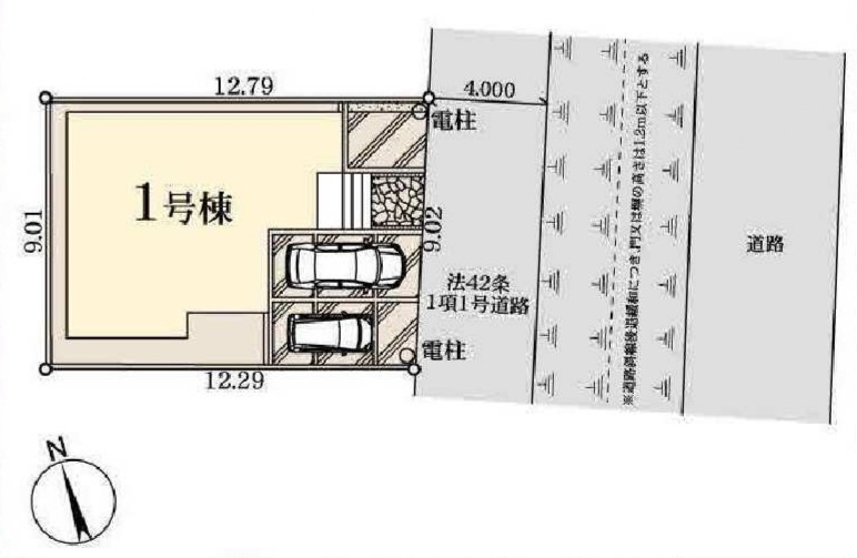 三郷市早稲田７丁目新築戸建（早稲田７丁目２期）の区画図|区画配置図