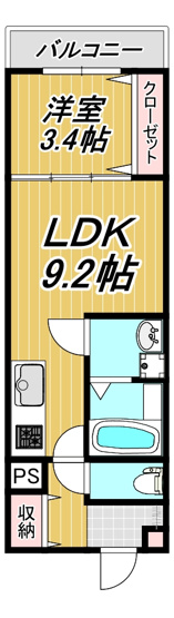 【間取り】 | LE COCON 一宮Ⅸ