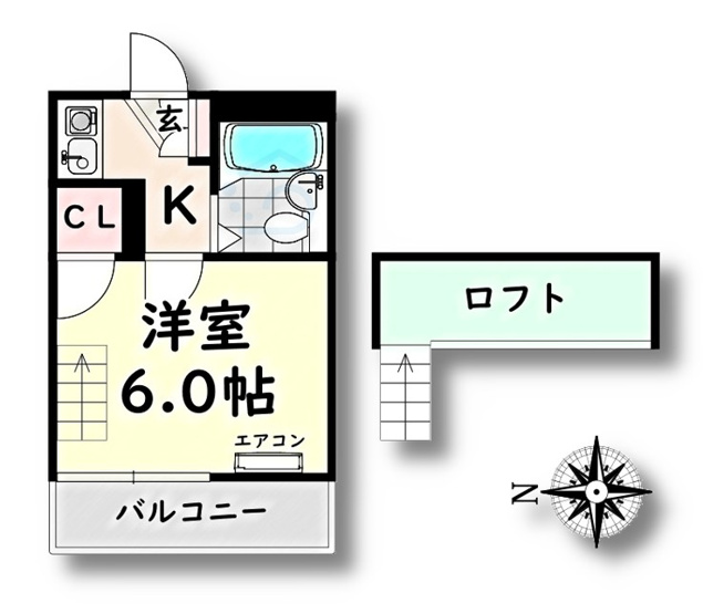 【間取り】 | ガーデンプレイス道徳【名古屋市賃貸・ロフト付】