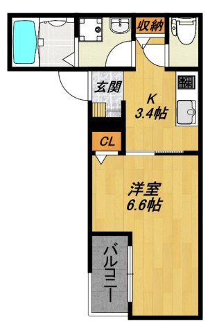 【間取り】 | LE COCON 北名古屋Ⅱ
