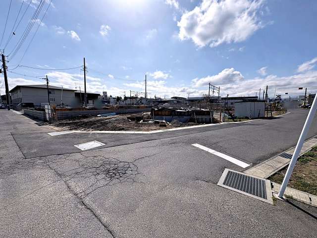 新築戸建・新築建売　郡山市安積町笹川第7　永盛小・安積中の前面道路含む現地写真|前面道路