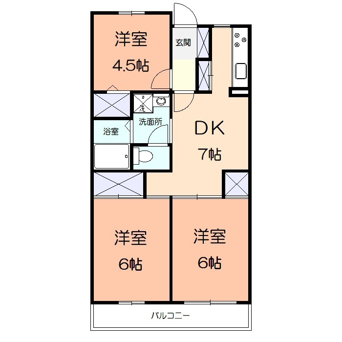ペルテ鵠沼の間取り