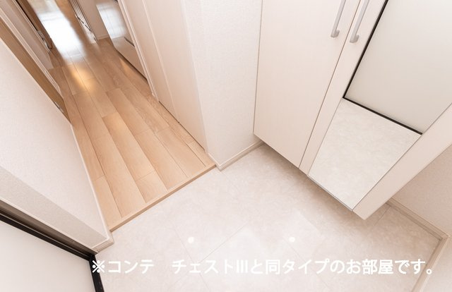 ヒカルサ坂戸の玄関