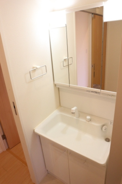 パールレジデンス奥沢の洗面所|3面鏡のシャンプードレッサー
※同物件別号室