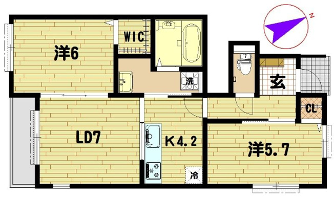 【間取り】 | アムール久喜Ａ棟