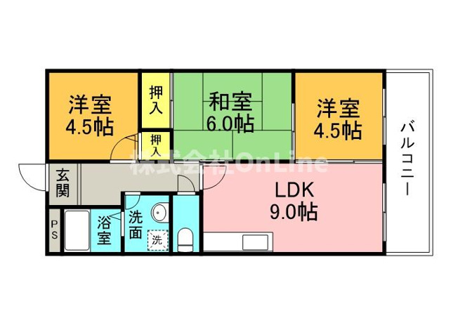 【間取り】 | カーサフィオーレ壱番館