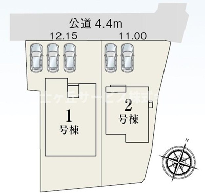 【区画図】 | 磐田市福田 22期 新築一戸建て 2号棟 | 2号棟の区画図です