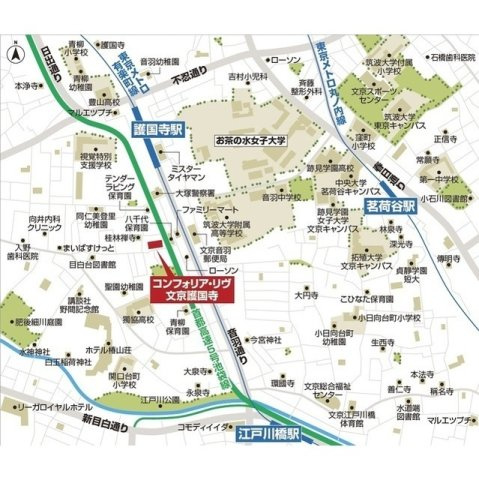 コンフォリア・リヴ文京護国寺の地図