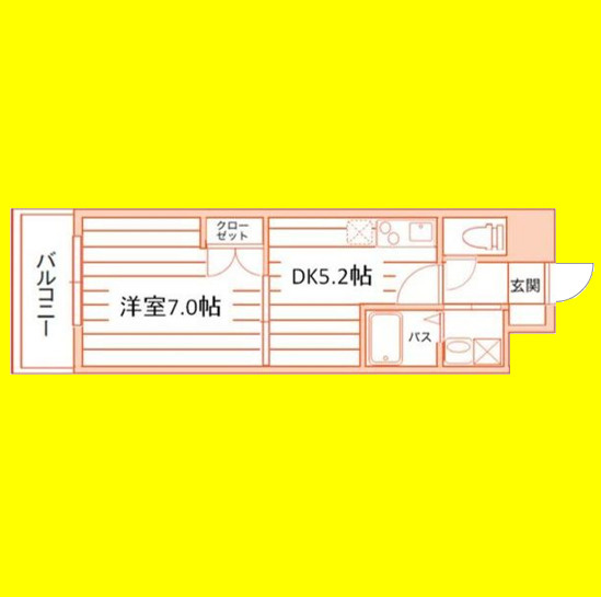 ヴァンクール鶴舞　名古屋市賃貸　仲介手数料無料の間取り