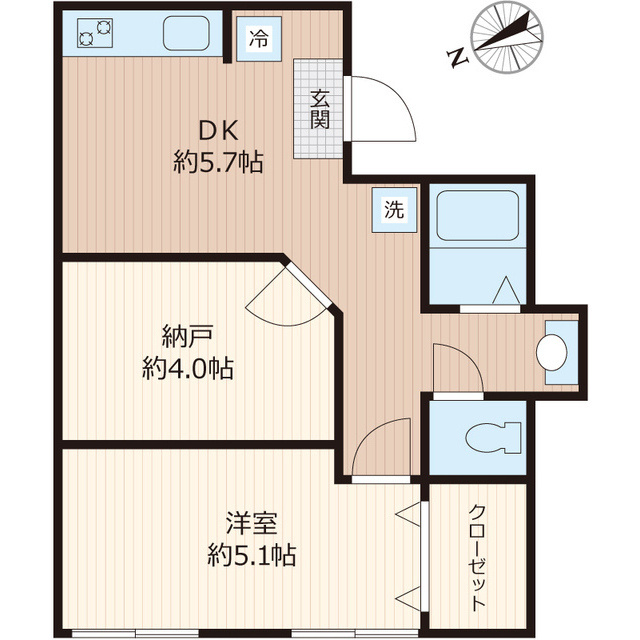 上福岡アパートの間取り
