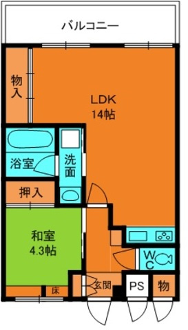 りーべる王寺西館の間取り