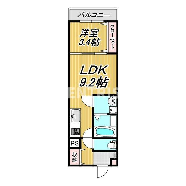 一宮市昭和１丁目のアパートの間取り