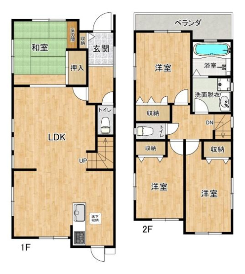 【間取り】 | 須磨区高倉台1丁目　中古戸建
