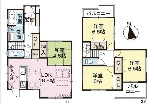 ファーストタウン矢田山町 １号地 ／新築一戸建の間取り