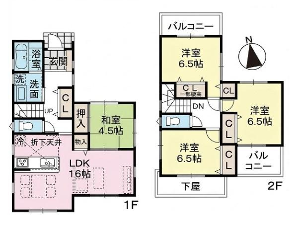 ファーストタウン矢田山町 ３号地 ／新築一戸建の間取り