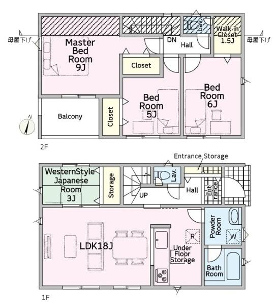 クレイドルガーデン七条 ３号棟 ／新築一戸建の間取り