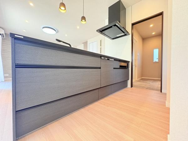 横浜市都筑区牛久保西３丁目の中古一戸建のキッチン|トクラス製、ペニンシュラキッチン、食洗機付き