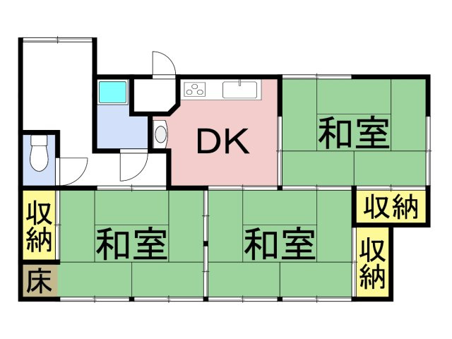 中古戸建　大垣市島町　昭和44年築の間取り
