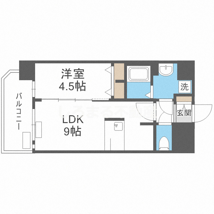プレサンスOSAKA DOMECITYビーツの間取り