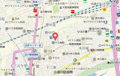 【地図】 | スワンズシティ新大阪ヴィーヴォ
