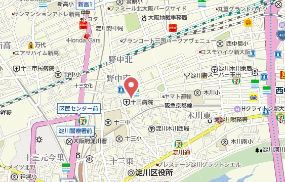 【地図】 | スワンズシティ新大阪ヴィーヴォ