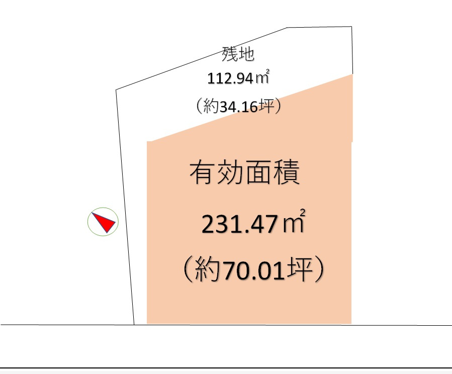 姫路市御立東４丁目分譲地2の土地図