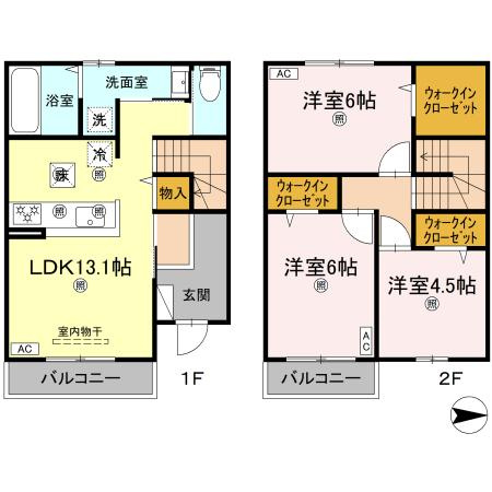 【間取り】 | ヴィラ・アフェール