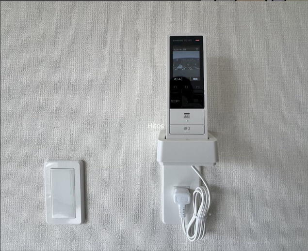 サニーヒル　Cのセキュリティ|2階にもモニター付きインターホンが設置されてます