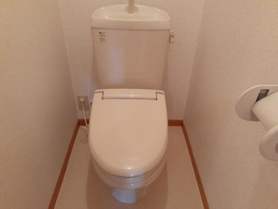 【トイレ】 | ブルーメ野里Ｂ | ゆったりとした空間のトイレです