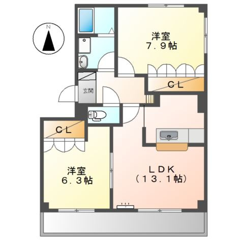 ファシネーションの間取り