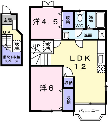 ロジュマン　ドゥ　クールの間取り