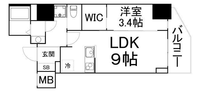 【間取り】 | セレニテ本町リアン