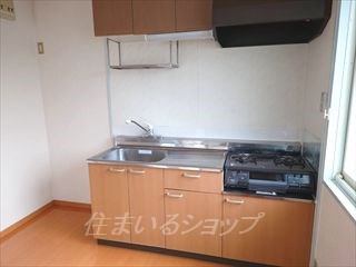 エクセル津川　Aのキッチン|２口ガスコンロはサービス品