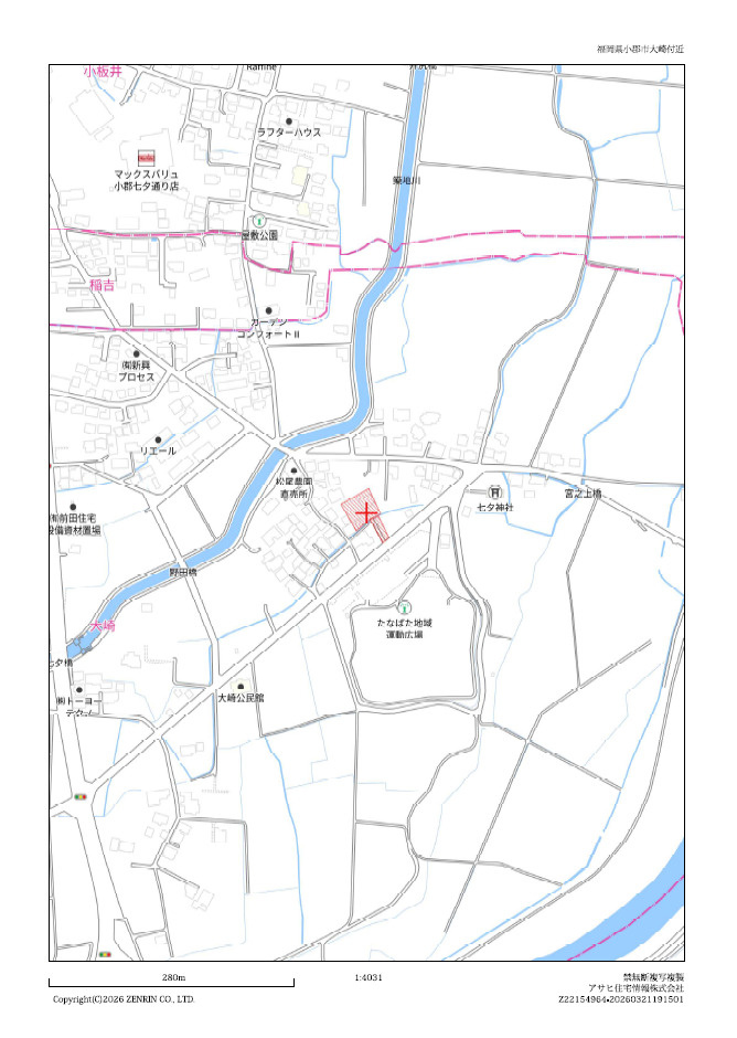 小郡大崎土地の地図